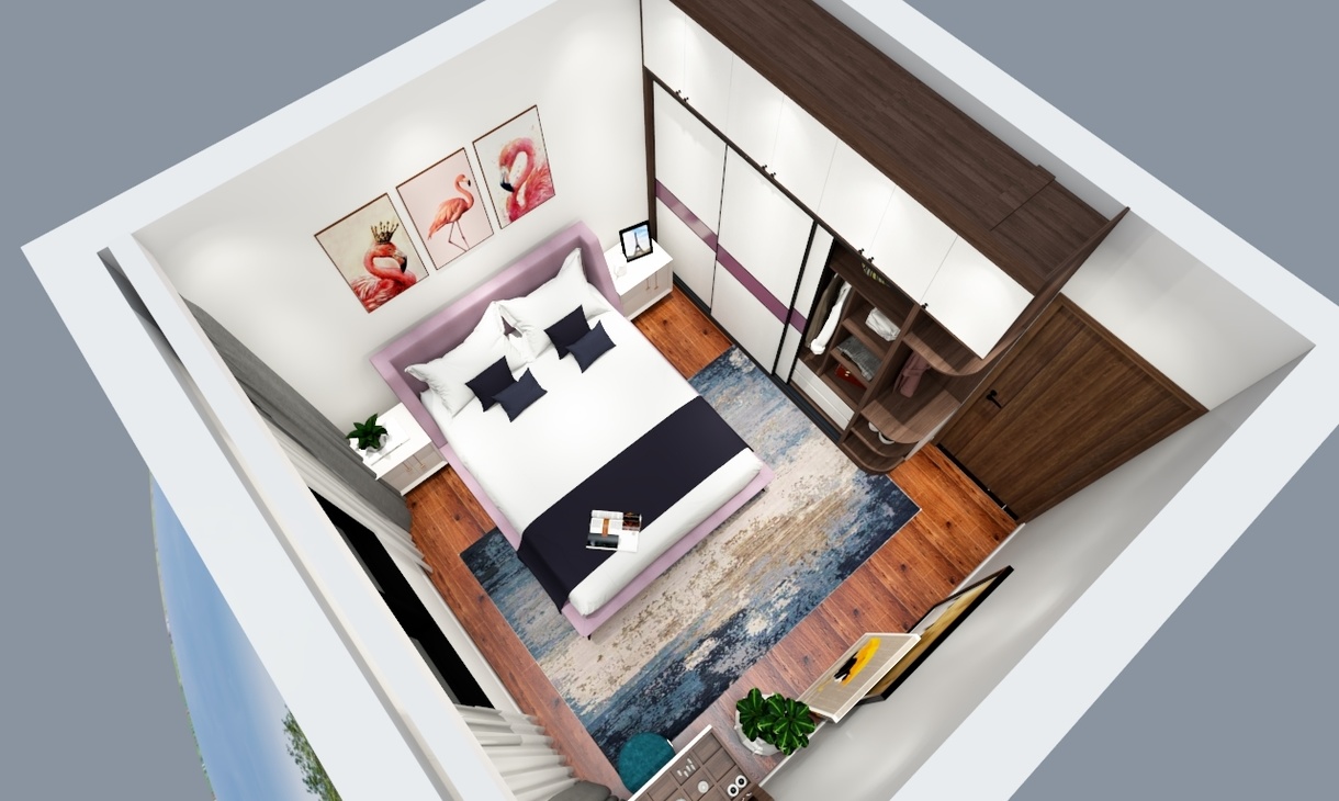 my-现代风格-完美卧室-vr720度效果图展示