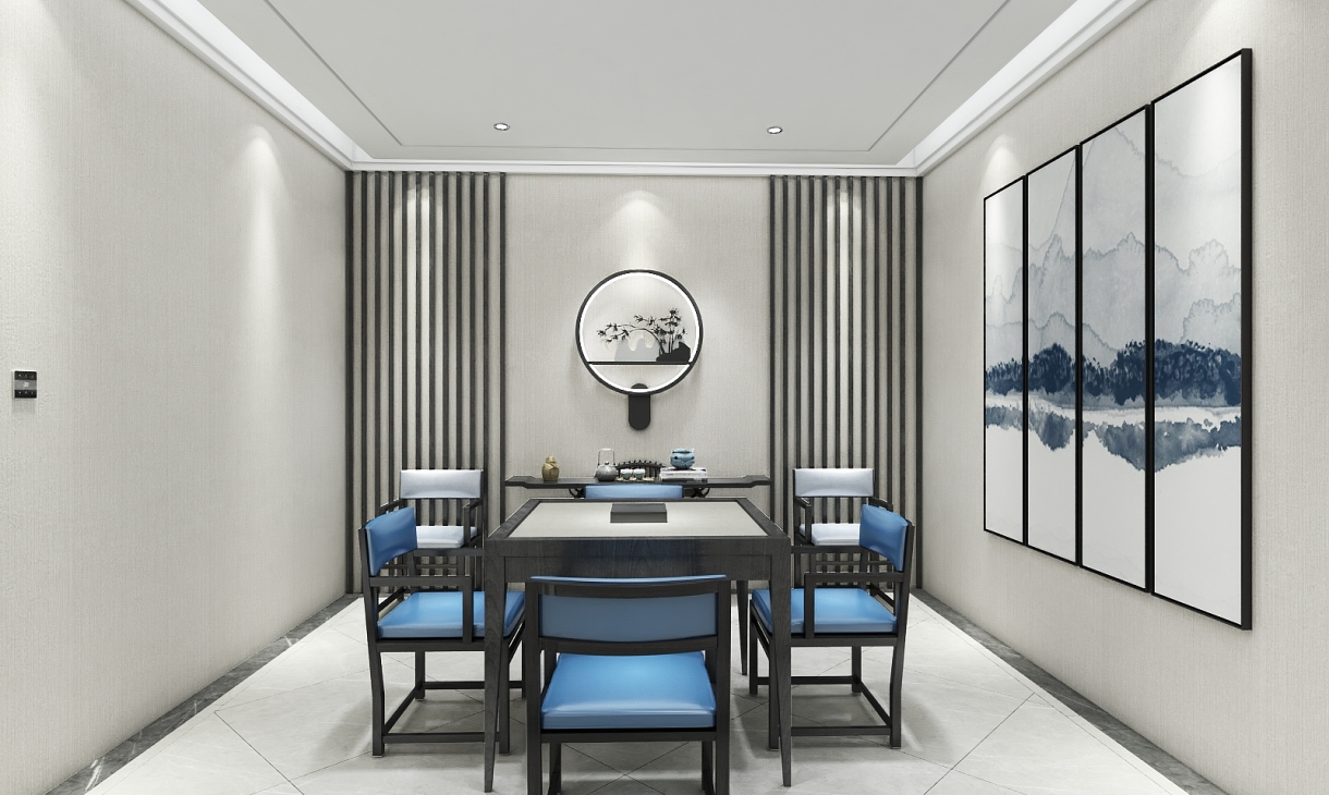重庆金科美院|五居室以上新中式装修设计方案效果